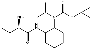 [2-((S)-2-AMino-3-Methyl-butyrylaMino)-cyclohexyl]-isopropyl-carbaMic acid tert-butyl ester Struktur