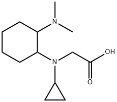 [Cyclopropyl-(2-diMethylaMino-cyclohexyl)-aMino]-acetic acid Struktur