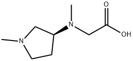 [Methyl-((S)-1-Methyl-pyrrolidin-3-yl)-aMino]-acetic acid Struktur