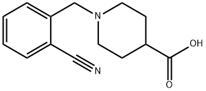 1-(2-Cyano-benzyl)-piperidine-4-carboxylic acid Struktur