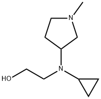 2-[Cyclopropyl-(1-Methyl-pyrrolidin-3-yl)-aMino]-ethanol Struktur