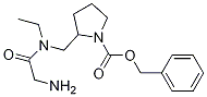 2-{[(2-AMino-acetyl)-ethyl-aMino]-Methyl}-pyrrolidine-1-carboxylic acid benzyl ester Struktur