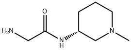 2-AMino-N-((R)-1-Methyl-piperidin-3-yl)-acetaMide Struktur