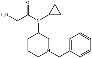 2-AMino-N-(1-benzyl-piperidin-3-yl)-N-cyclopropyl-acetaMide Struktur