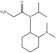 2-AMino-N-(2-diMethylaMino-cyclohexyl)-N-isopropyl-acetaMide Struktur