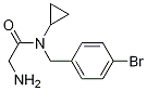 2-AMino-N-(4-broMo-benzyl)-N-cyclopropyl-acetaMide Struktur