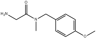 2-AMino-N-(4-Methoxy-benzyl)-N-Methyl-acetaMide Struktur