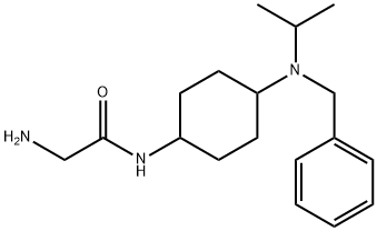 2-AMino-N-[4-(benzyl-isopropyl-aMino)-cyclohexyl]-acetaMide Struktur