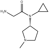 2-AMino-N-cyclopropyl-N-((R)-1-Methyl-pyrrolidin-3-yl)-acetaMide Struktur