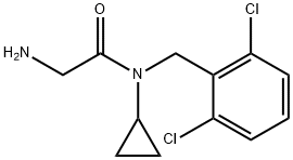 2-AMino-N-cyclopropyl-N-(2,6-dichloro-benzyl)-acetaMide Struktur