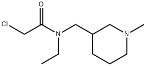 2-Chloro-N-ethyl-N-(1-Methyl-piperidin-3-ylMethyl)-acetaMide Struktur