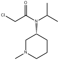 2-Chloro-N-isopropyl-N-((R)-1-Methyl-piperidin-3-yl)-acetaMide Struktur