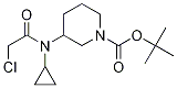 3-[(2-Chloro-acetyl)-cyclopropyl-aMino]-piperidine-1-carboxylic acid tert-butyl ester Struktur