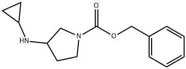 3-CyclopropylaMino-pyrrolidine-1-carboxylic acid benzyl ester Struktur