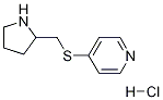 4-(Pyrrolidin-2-ylMethylsulfanyl)-pyridine hydrochloride Struktur