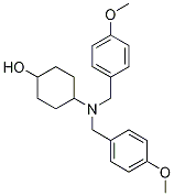 4-[Bis-(4-Methoxy-benzyl)-aMino]-cyclohexanol Struktur