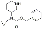 Cyclopropyl-piperidin-3-yl-carbaMic acid benzyl ester Struktur