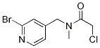 N-(2-BroMo-pyridin-4-ylMethyl)-2-chloro-N-Methyl-acetaMide Struktur