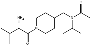 N-[1-((S)-2-AMino-3-Methyl-butyryl)-piperidin-4-ylMethyl]-N-isopropyl-acetaMide Struktur