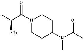 N-[1-((S)-2-AMino-propionyl)-piperidin-4-yl]-N-Methyl-acetaMide Struktur