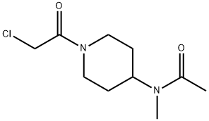 N-[1-(2-Chloro-acetyl)-piperidin-4-yl]-N-Methyl-acetaMide Struktur