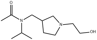 N-[1-(2-Hydroxy-ethyl)-pyrrolidin-3-ylMethyl]-N-isopropyl-acetaMide Struktur