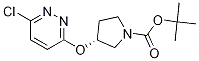 (R)-3-(6-Chloro-pyridazin-3-yloxy)-pyrrolidine-1-carboxylic acid tert-butyl ester Struktur