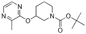 3-(3-Methyl-pyrazin-2-yloxy)-piperidine-1-carboxylic acid tert-butyl ester Struktur