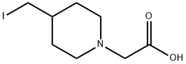 (4-IodoMethyl-piperidin-1-yl)-acetic acid Struktur