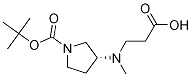 (R)-3-(CarboxyMethyl-ethyl-aMino)-pyrrolidine-1-carboxylic acid tert-butyl ester Struktur