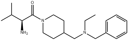 (S)-2-AMino-1-{4-[(benzyl-ethyl-aMino)-Methyl]-piperidin-1-yl}-3-Methyl-butan-1-one Struktur