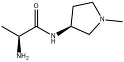 (S)-2-AMino-N-((S)-1-Methyl-pyrrolidin-3-yl)-propionaMide Struktur