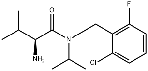 (S)-2-AMino-N-(2-chloro-6-fluoro-benzyl)-N-isopropyl-3-Methyl-butyraMide Struktur