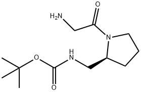 [(S)-1-(2-AMino-acetyl)-pyrrolidin-2-ylMethyl]-carbaMic acid tert-butyl ester Struktur