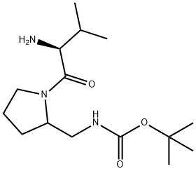 [1-((S)-2-AMino-3-Methyl-butyryl)-pyrrolidin-2-ylMethyl]-carbaMic acid tert-butyl ester Struktur