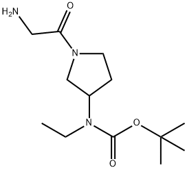 [1-(2-AMino-acetyl)-pyrrolidin-3-yl]-ethyl-carbaMic acid tert-butyl ester Struktur