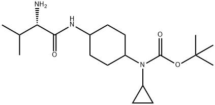 [4-((S)-2-AMino-3-Methyl-butyrylaMino)-cyclohexyl]-cyclopropyl-carbaMic acid tert-butyl ester Struktur