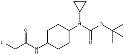 [4-(2-Chloro-acetylaMino)-cyclohexyl]-cyclopropyl-carbaMic acid tert-butyl ester Struktur