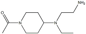 1-{4-[(2-AMino-ethyl)-ethyl-aMino]-piperidin-1-yl}-ethanone Struktur