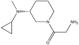 2-AMino-1-[(R)-3-(cyclopropyl-Methyl-aMino)-piperidin-1-yl]-ethanone Struktur