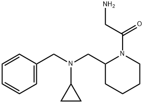 2-AMino-1-{2-[(benzyl-cyclopropyl-aMino)-Methyl]-piperidin-1-yl}-ethanone Struktur