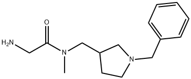 2-AMino-N-(1-benzyl-pyrrolidin-3-ylMethyl)-N-Methyl-acetaMide Struktur