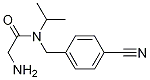 2-AMino-N-(4-cyano-benzyl)-N-isopropyl-acetaMide Struktur