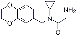 2-AMino-N-cyclopropyl-N-(2,3-dihydro-benzo[1,4]dioxin-6-ylMethyl)-acetaMide Struktur