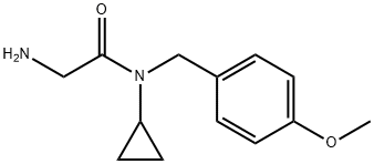 2-AMino-N-cyclopropyl-N-(4-Methoxy-benzyl)-acetaMide Struktur