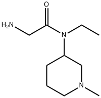 2-AMino-N-ethyl-N-(1-Methyl-piperidin-3-yl)-acetaMide Struktur