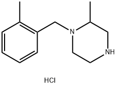 2-Methyl-1-(2-Methyl-benzyl)-piperazine hydrochloride Struktur