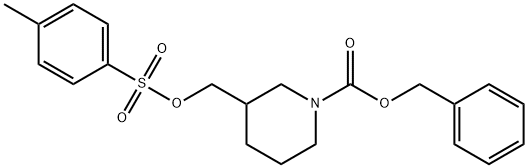 3-(Toluene-4-sulfonyloxyMethyl)-piperidine-1-carboxylic acid benzyl ester Struktur