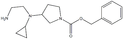 3-[(2-AMino-ethyl)-cyclopropyl-aMino]-pyrrolidine-1-carboxylic acid benzyl ester Struktur