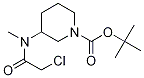 3-[(2-Chloro-acetyl)-Methyl-aMino]-piperidine-1-carboxylic acid tert-butyl ester Struktur